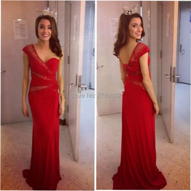 

2020 Sexy One Shoulder Sheer Beading Long Mermaid Evening Sweetheart Formal Evening Gowns Vestidos De Festa Robe De Soiree