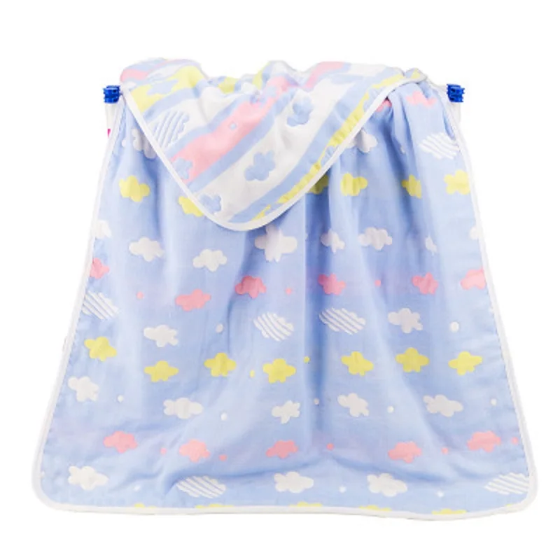 

Pure cotton six layer gauze boy quilt towel covered baby blanket, baby cotton bath towel