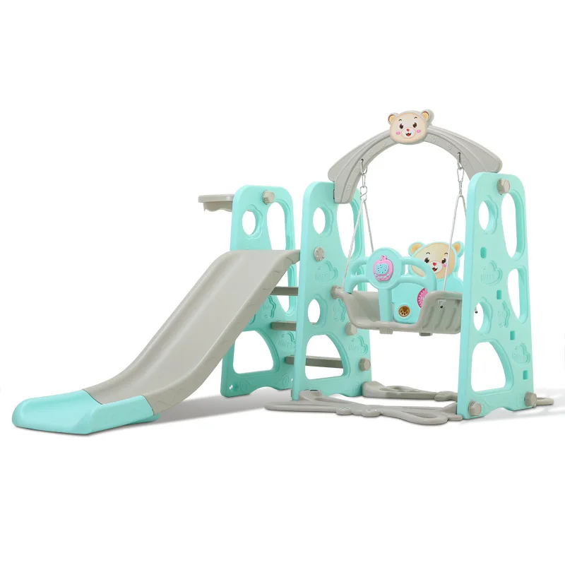 

Baby Swing Chair Music Slide Combination Shoot Basketball Story Music Learning Machine Cartoon Set With Water Flooding Board