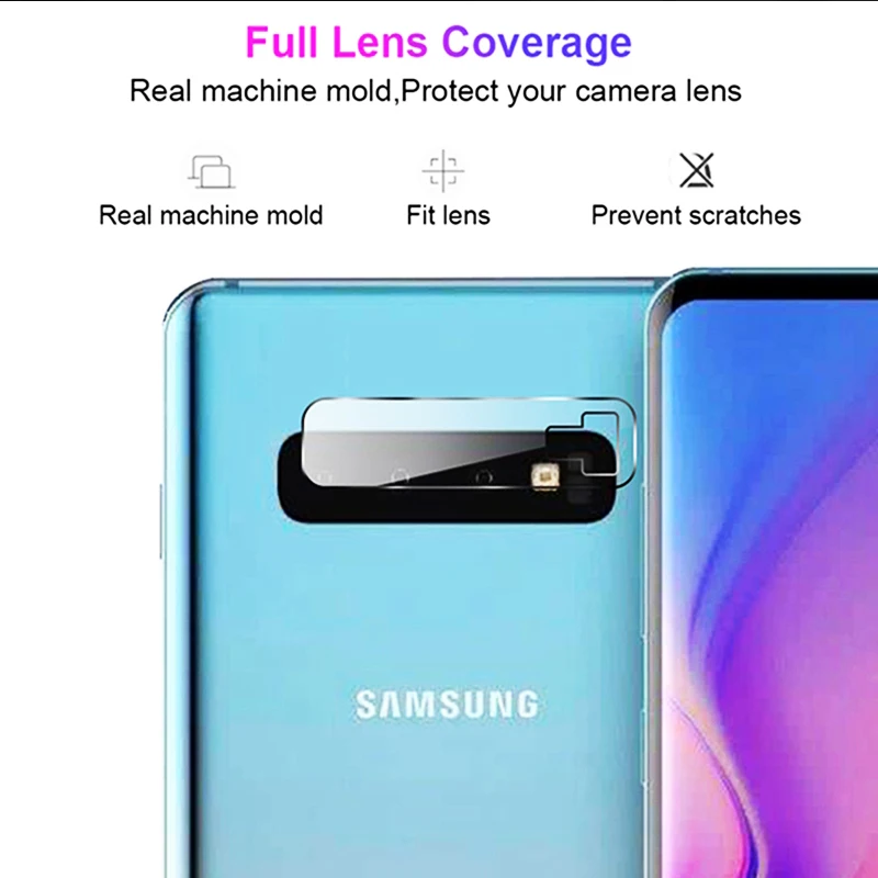 Закаленное стекло для объектива задней камеры 2 шт. пленка Samsung Galaxy S10 Plus Защита