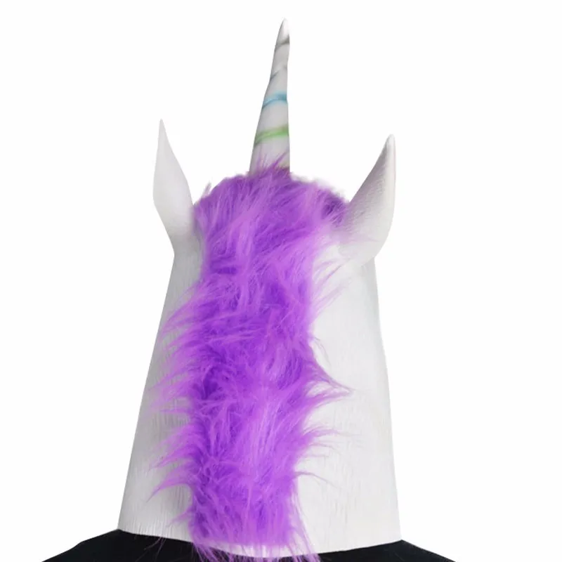 2019 праздника Хэллоуин маска полный уход за кожей лица Единорог Маска для