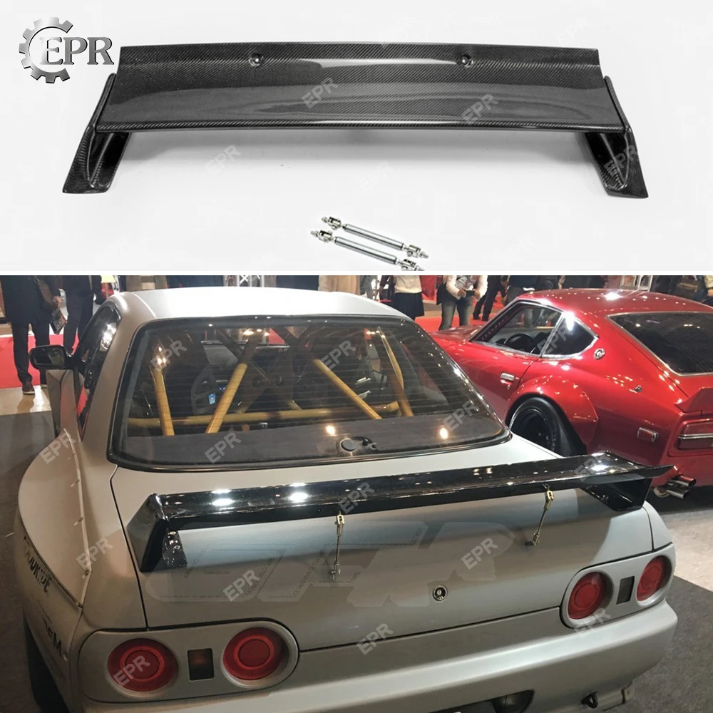 Задний спойлер для Nissan Skyline R32 из углеродного волокна RB, комплект кузова, автонастройка для GTR R32 GTR, задний спойлер из углеродного волокна RB, крыло