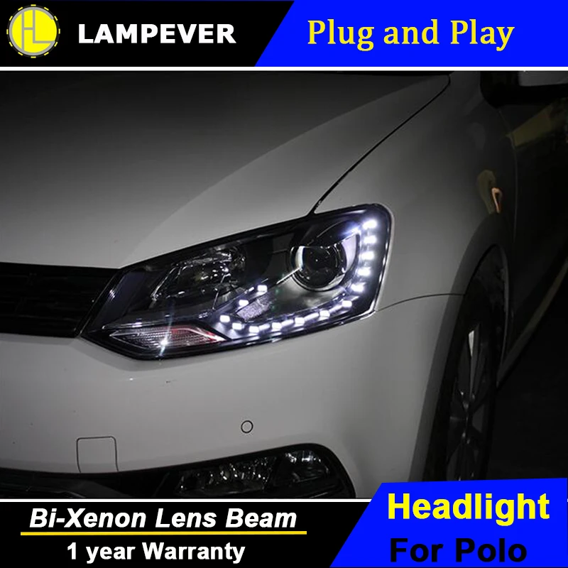 Lampever для VW Защитные чехлы сидений сшитые специально Volkswagen POLO фары 2011-2015 GTI Стиль