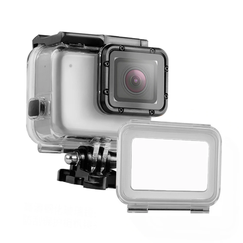 Водонепроницаемый защитный корпус для дайвинга чехол Divin Gopro hero 7 Silver белые