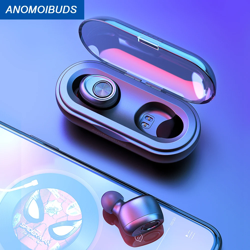 Anomoibuds капсулы Bluetooth наушники 5,0 наушники TWS беспроводные наушники Handsfree спортивные наушники