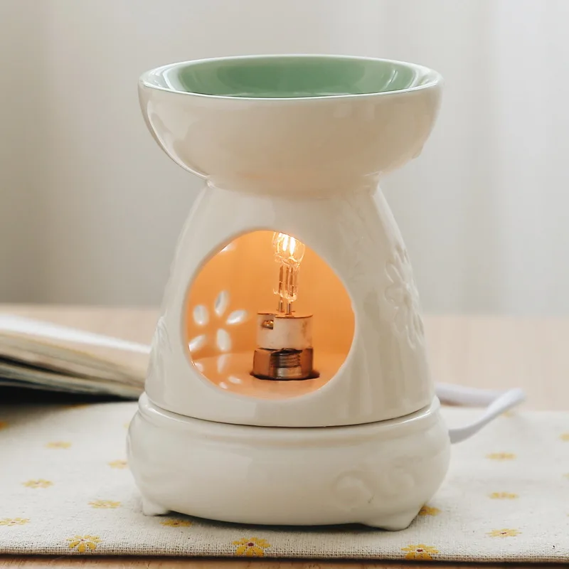 Green 110V Двойного назначения горелка Электрический нагреватель для воска свечи горелка масла подогреватель аромат твердый порошок горелка эфирные масла горелка воздух свежий - Цвет: Green 110V