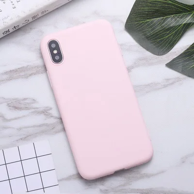 light pink Чехол для телефона Samsung Galaxy J3 J5 J6 A3 A5 A7 A50 A30 70 A7 M10 M30 M20 мягкий чехол из ТПУ с принтом "карамельный цвет задняя крышка - Цвет: light pink