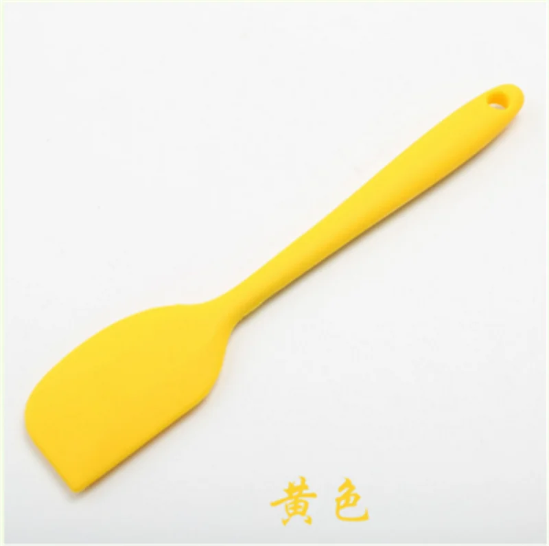 yellow Кухня Силиконовый крем масло торт шпатель скребок для смешивания теста кисточка, мешалка для масла щетки для выпечки Инструмент Кухонные Принадлежности - Цвет: yellow