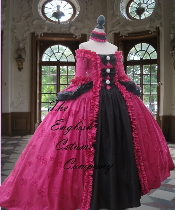

Gothic Victorian Vintage Floor Length Corset Long Set Dress