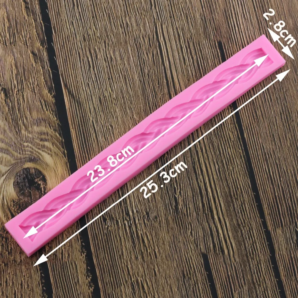 На длинной веревке из 3D торт границы силиконовые формы инструменты для украшения