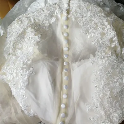 Весна Иллюзия Vestido De Noiva Русалка Кружева свадебное платье размера плюс свадебные платья - Цвет: champagne tulle