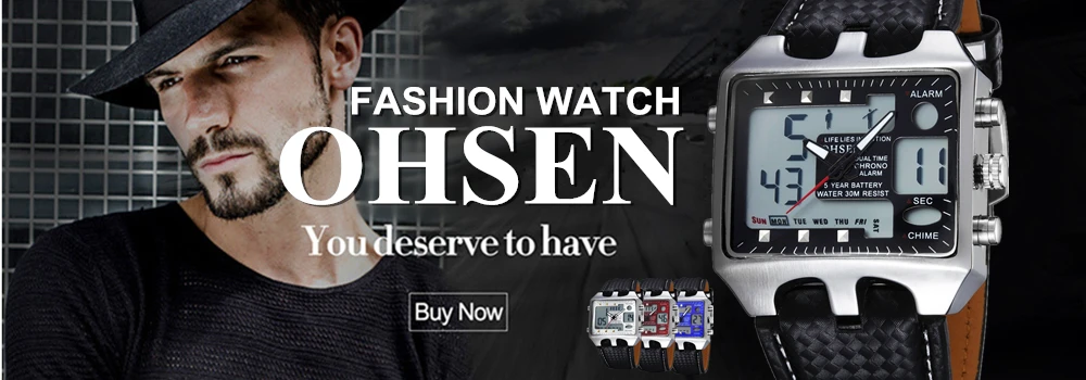 Новинка OHSEN, Цифровые кварцевые мужские часы, мужской подарок, синий, черный циферблат, 30 м, водонепроницаемые, модные, военные, светодиодный, наручные часы, relogio masculino