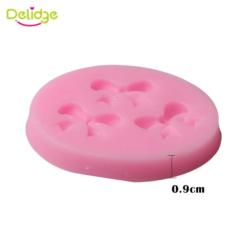 Delidge 1 шт. бантики силиконовые формы для торта 3D Шоколадные Конфеты DIY Инструменты
