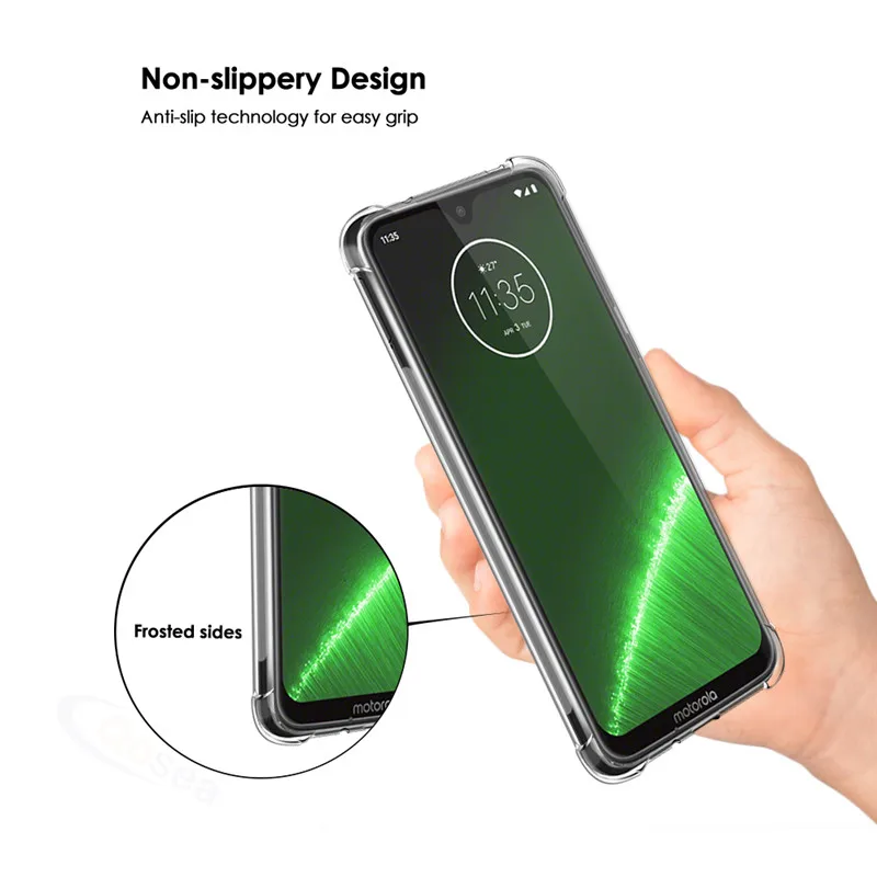 Qosea для Motorola Moto P40 механизм чехол тонкий мягкий силиконовый термополиуретановый