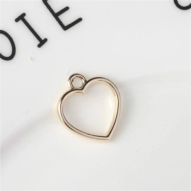 40 шт микс геометрические новые сплавные пустотелые звезды сердце амулеты