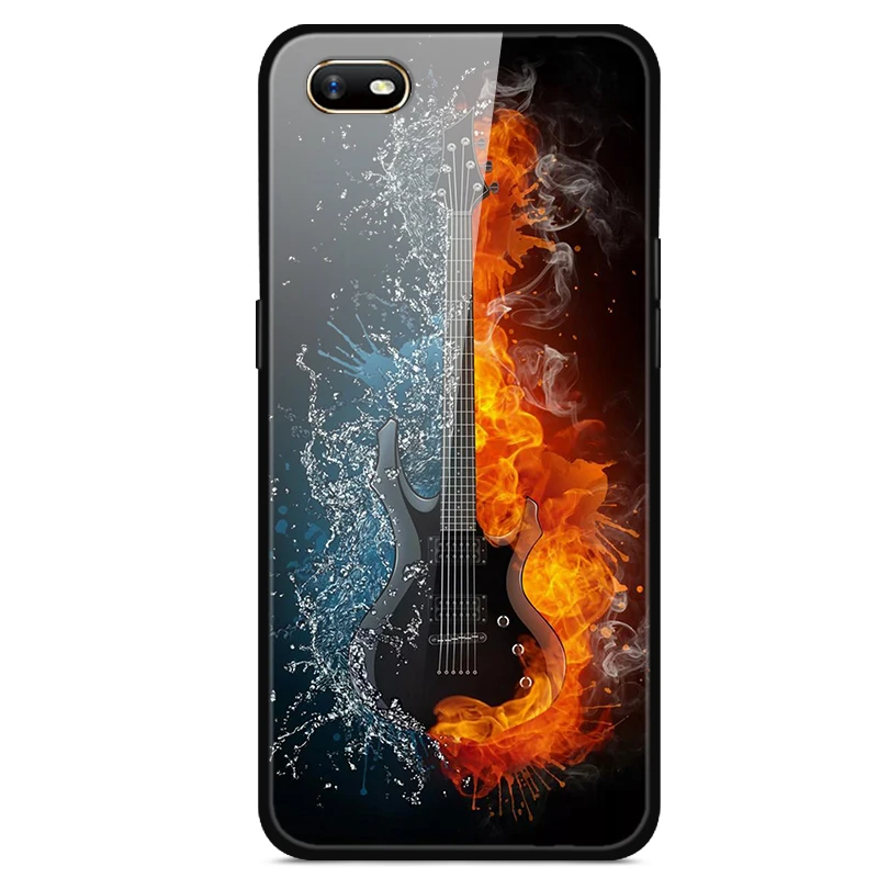 Для OPPO A1K чехол из закаленного стекла жесткий чехол для телефона для OPPO A1K чехол s Мягкий бампер для OPPOA1K A 1K CPH1923 чехол Роскошный