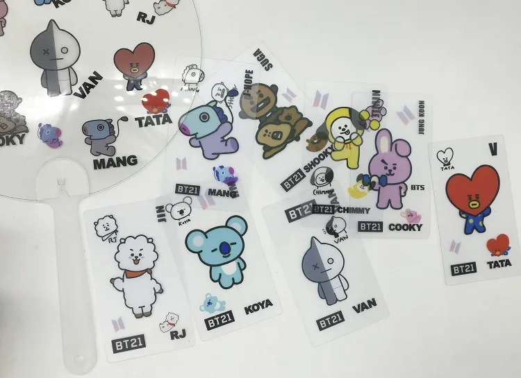 Оппа магазин новая BT21 Bangtan мальчики BTS скраб небольшой карты карта фото
