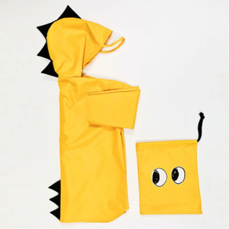 Детский дождевик с динозавром Детская куртка ветрозащитное пончо для маленьких