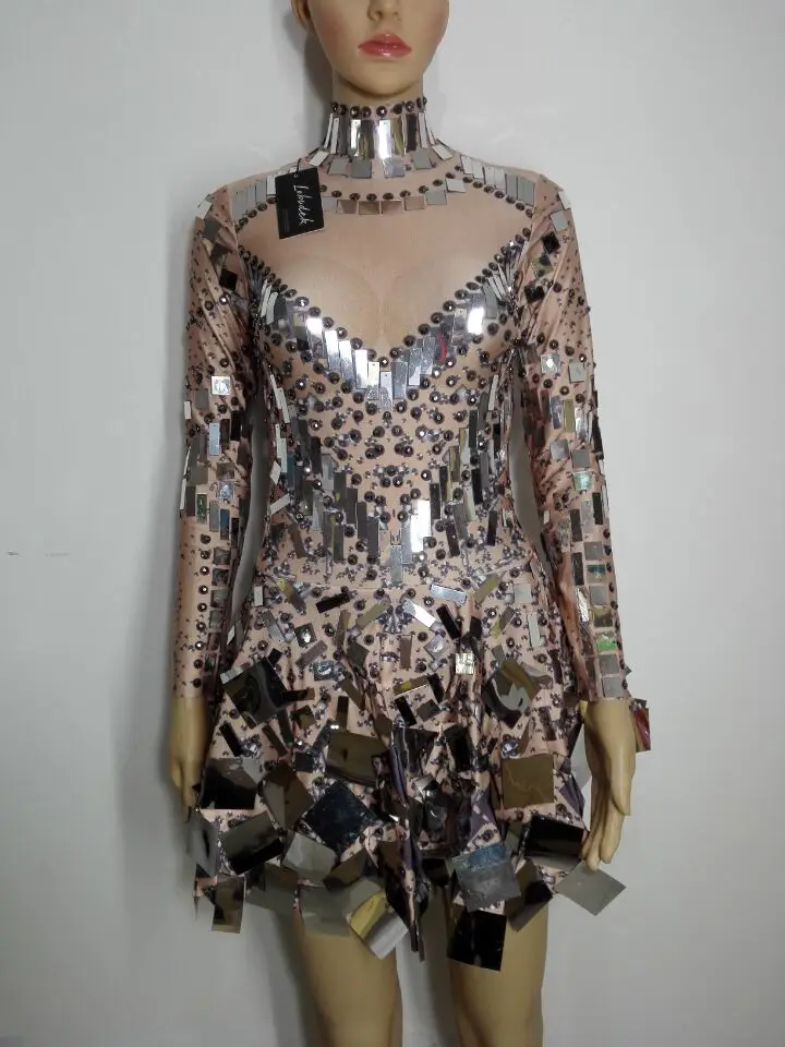 Мини платье с блестками длинным рукавом и кристаллами|dress stars|dresses dressstar dress |