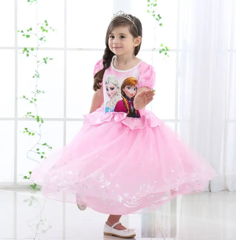 Girls Pretty Dress The Frozen Elsa Princess Dresses Christmas Evening Girl Party Custome dress 4-9Y | Детская одежда и обувь