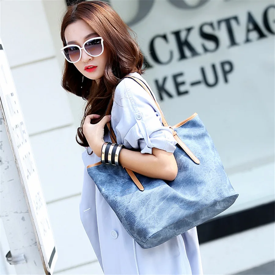 YOGOBOR Новый Повседневная Женщины Сумки На Ремне Модельер Джинсовой Твердые