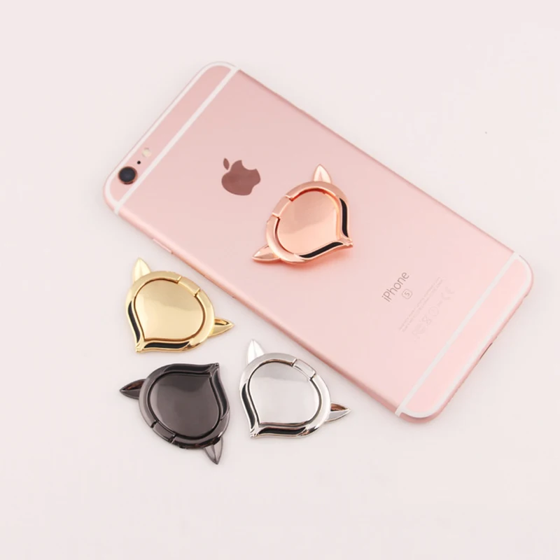 IKSNAIL Cute Fox держатель телефона с кольцом на палец для iPhone samsung HUAWEI 360 градусов круглый держатель для магнитного крепления подставка для смартфона