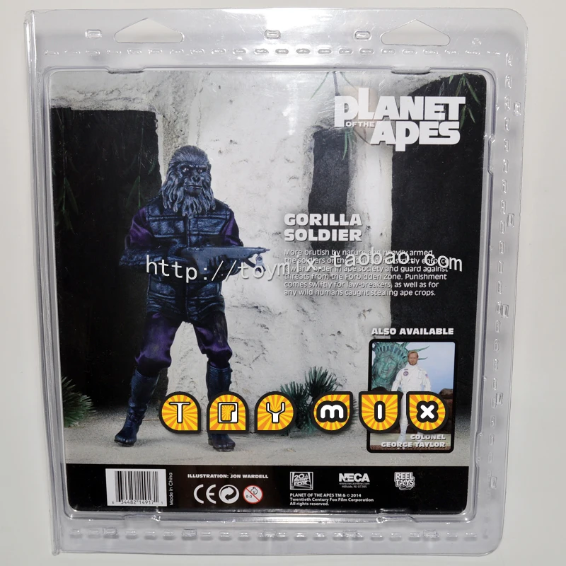 NECA Rise of the Planet of Apes orangutan Soldier 8 дюймов одежда Подвижная кукла Модель Действие F