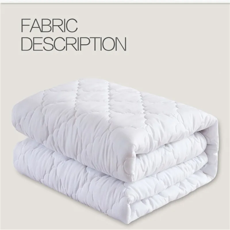 Хлопок защитная подушка для кровати Твин одиночный Полный Королева Король наматрасник/Топпер набивка/наполнение/стеганая резинка простыня