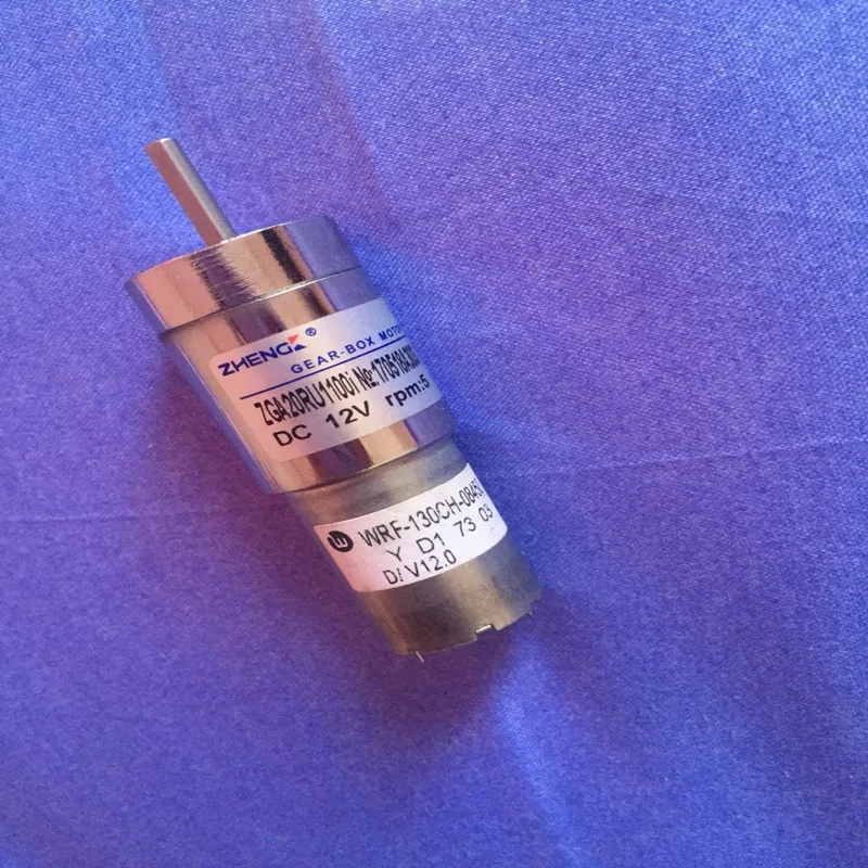 1 шт. ZGA20RU AC/DC 12V 5RPM Высокий крутящий момент 3 мм вал магнитный инвалидной коляске