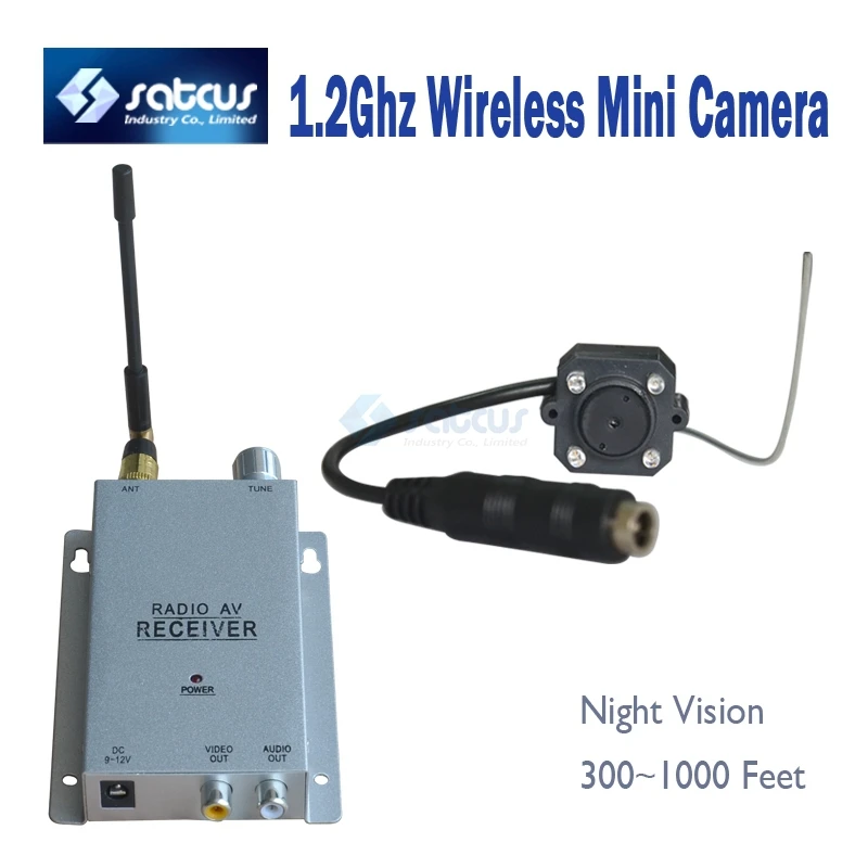 Мини Пинхол беспроводной комплект видеонаблюдения 1 2 г Цвет CMOS CCTV безопасности AV