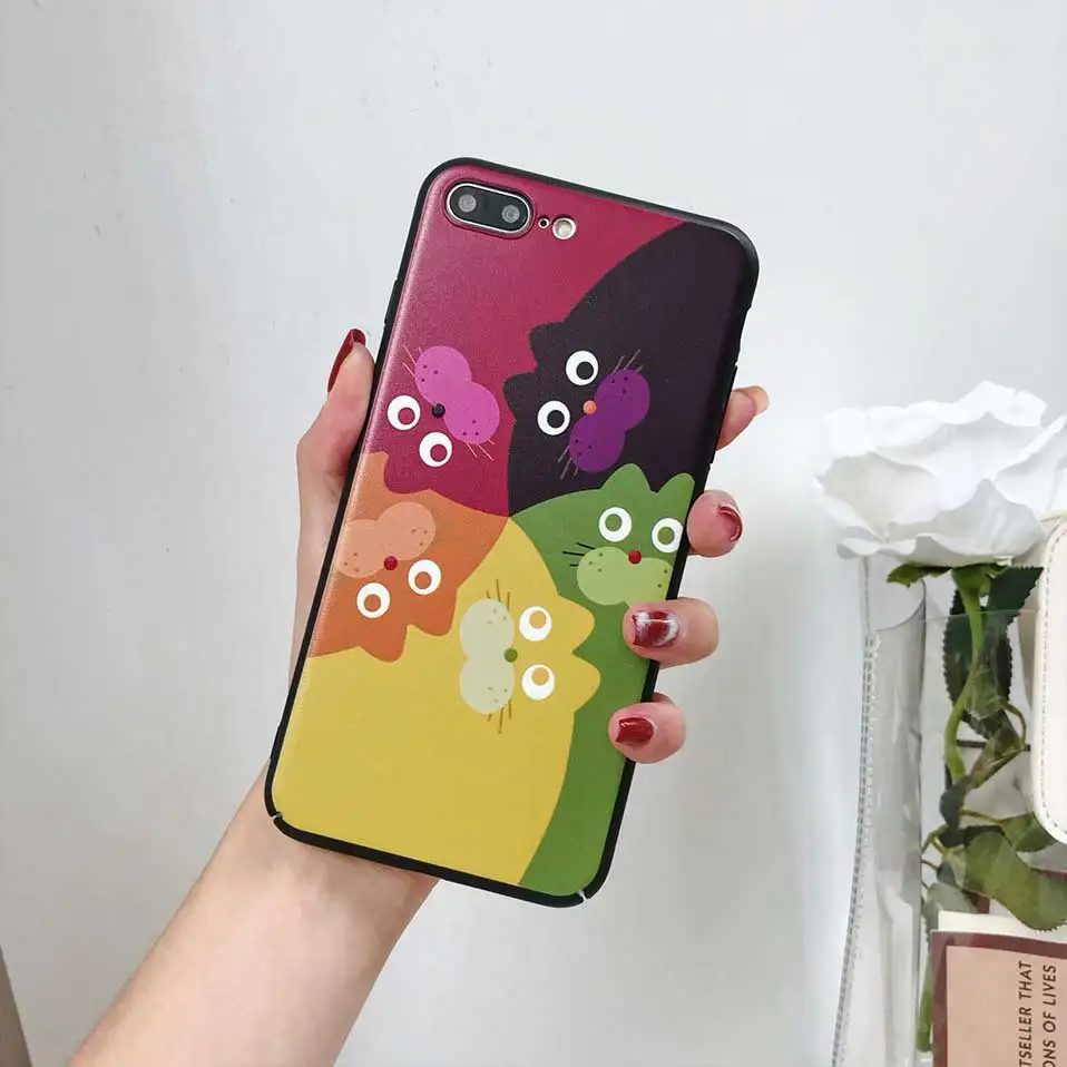 Cartoon personality Back Cases For iPhone 6 6S 7 8 Plus Phone Case X Funda Covers 6s Capa |