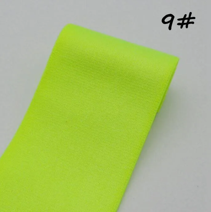 Fluorescence yellow Высококачественная ультратонкая мягкая гладкая шелковистая эластичная лента для брюк, ширина 50 мм, юбка, край платья, аксессуары для украшения S0155L - Цвет: Fluorescence yellow
