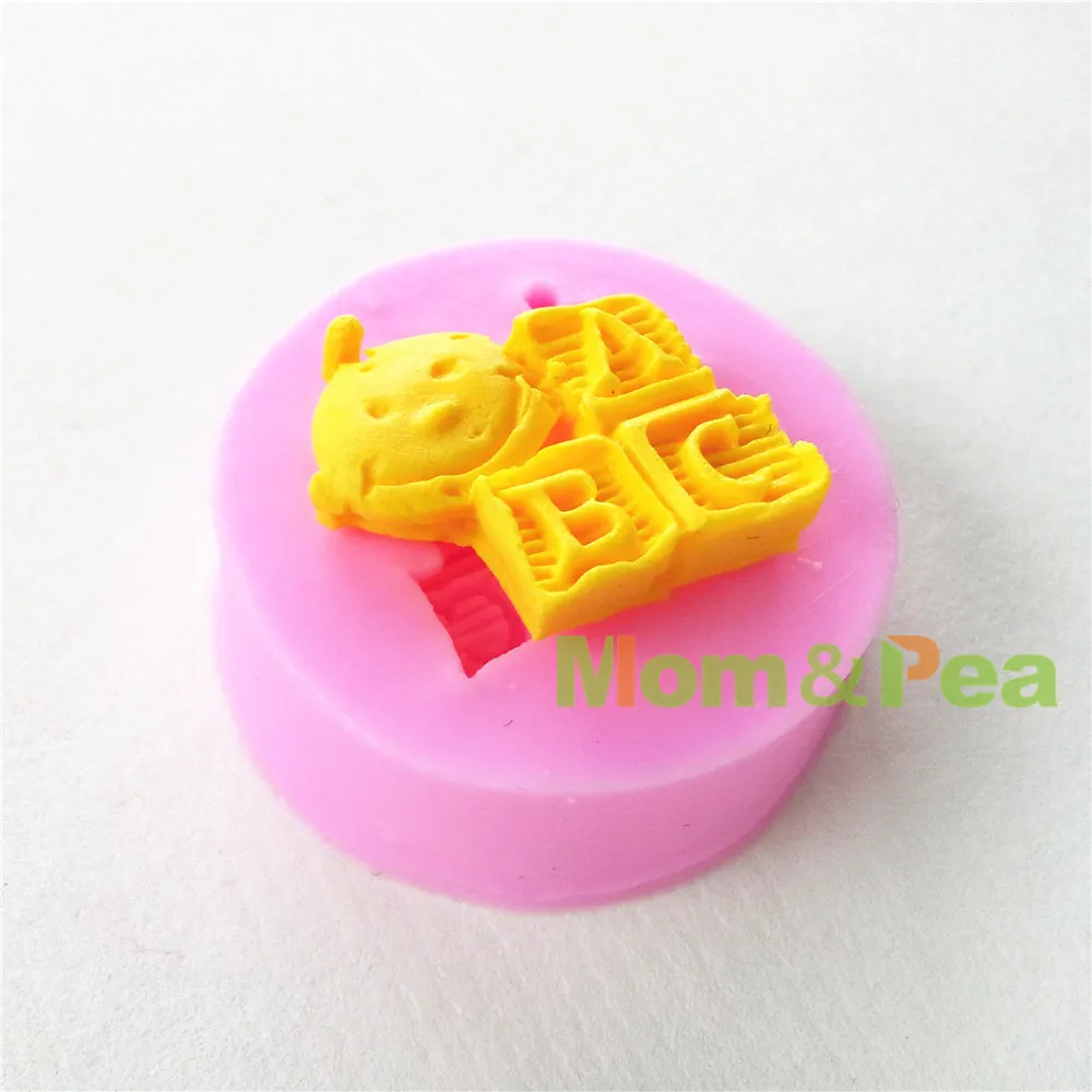 Мама и горох 0653 Бесплатная доставка Мини ребенок &amp ABC формочка силиконовая форма