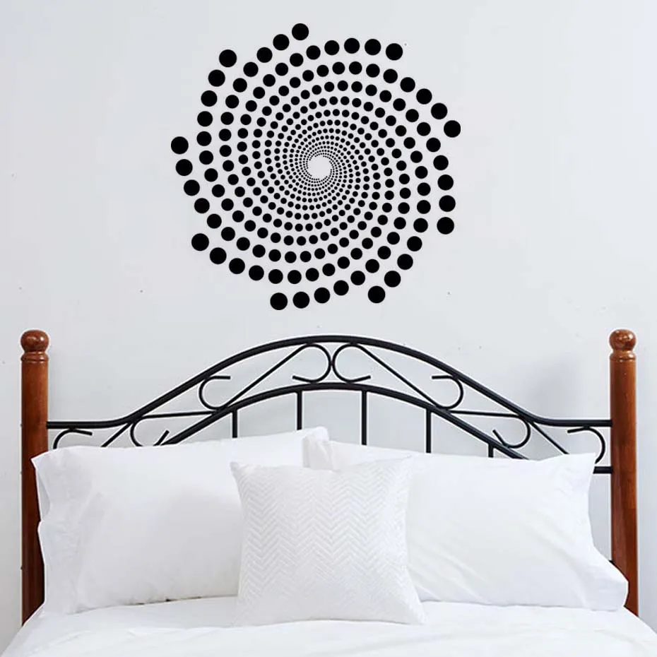 Спиральные настенные наклейки DCTOP DIY Съемные Виниловые на стену с цитатой