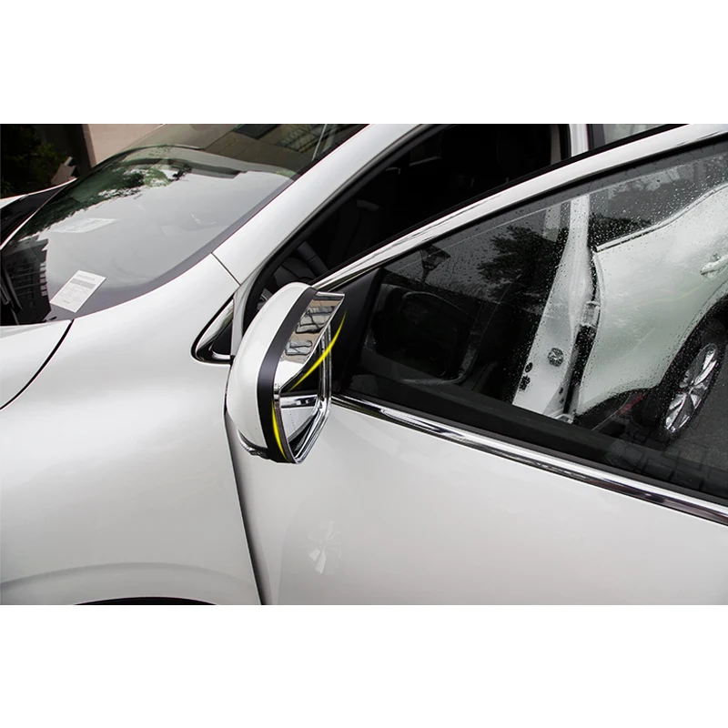 For Renault Kadjar 2015-2018 ABS Chrome Car rearview mirror block rain eyebrow Frame Cover Trim Styling Accessories 2pcs | Автомобили и