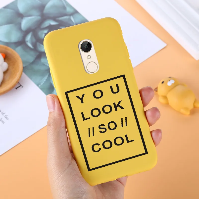 Мягкий чехол из ТПУ для Xiaomi Redmi 5, чехол для Xiaomi Redmi 5 Plus, мягкий силиконовый чехол с рисунком для задней панели телефона, чехол для Redmi 5/5 Plus, чехол s