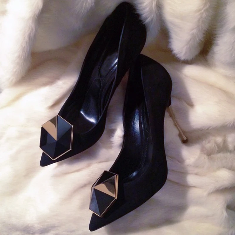 Новинка 2019 года женские туфли на высоком каблуке сезон весна черные лодочки с