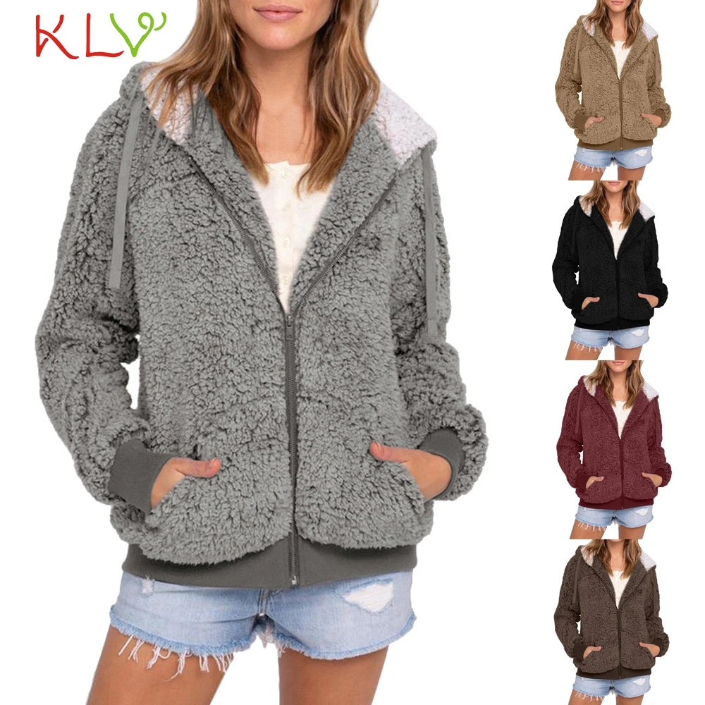 Женская куртка зимняя длинная 2018 парка с капюшоном карманом свитер размера плюс