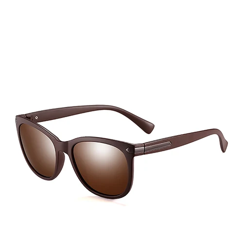 C3 Brown Brown POLARKING Марка Мода Заклепки Солнцезащитные Очки Для Мужчин Рыбалка Oculos de sol мужские Поляризованные Солнцезащитные Очки Для Путешествий Вождения Очки - Цвет линз: C3 Brown Brown