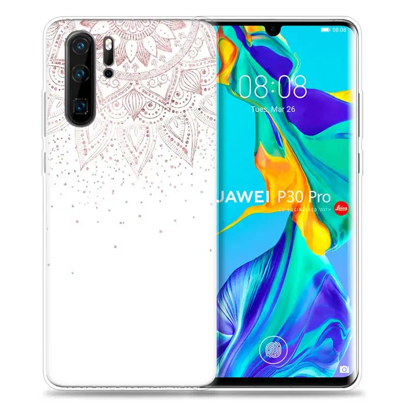 Чехол для huawei P30 P20 P10 P9 mate 10 20 Lite Pro, сумка для мобильного телефона P Smart Z Plus, Цветочная Мандала с Пейсли P8 P30Pro P2