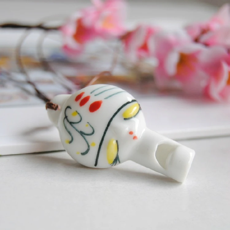 Супин Романтическая оригинальная китайская керамическая свистулька-подвеска на цепочке для женщин, ручной работы, длинное ожерелье-чокер, ювелирные украшения в подарок.