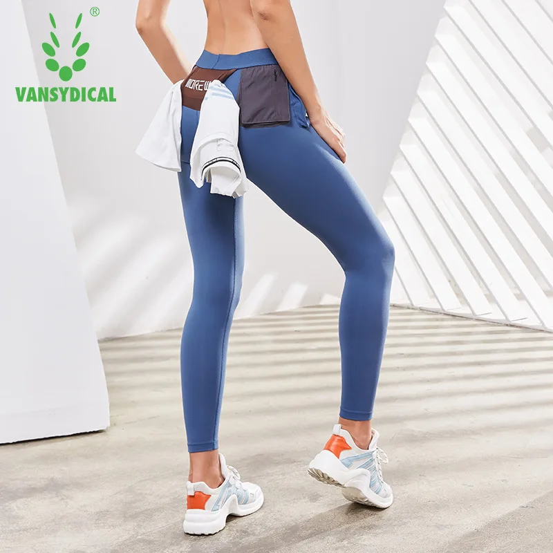Vansydical женские компрессионные колготки леггинсы для йоги сексуальные штаны