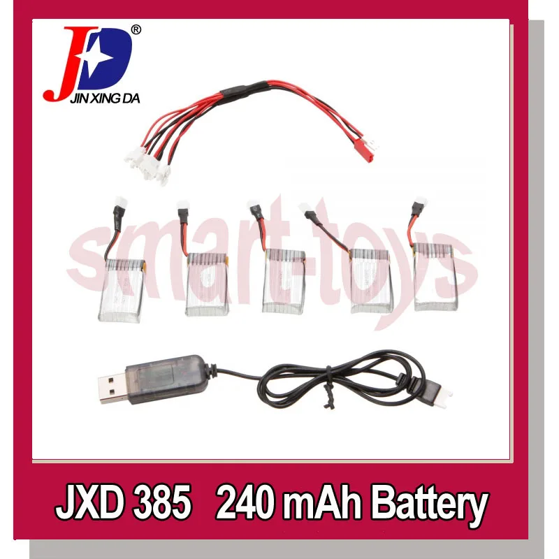 Зарядное устройство JXD 385 USB с кабелем 1 5 и аккумулятором для JD 388 Hubsan X4 H107L H107C H107D U816A
