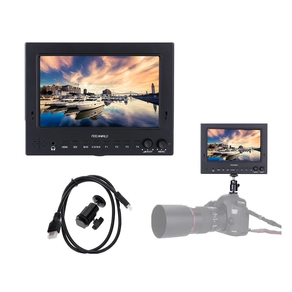 Feelworld профессиональный ST702-HSD 7 &quot вещательный HD на оптово-камера монитор для DSLR