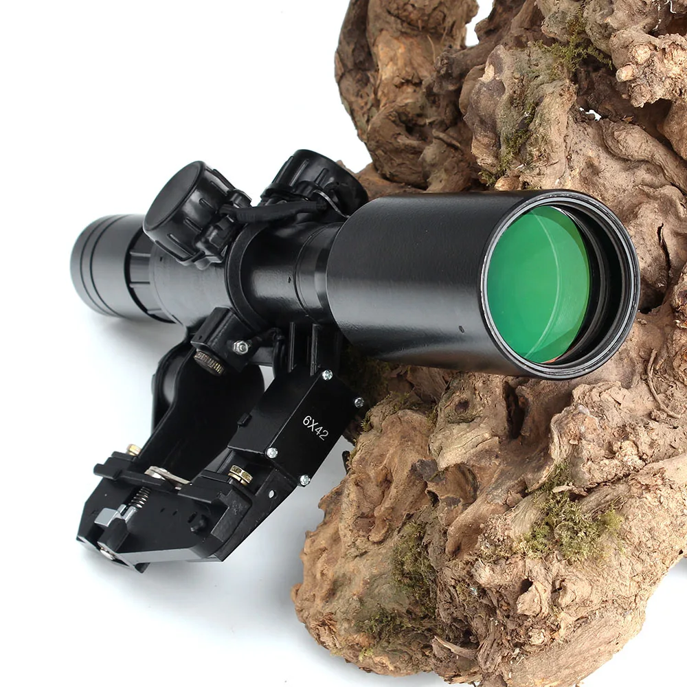 Тактический прицел ohhunt 6X42D с красной подсветкой SVD AK для винтовки POS 1 стеклярусом