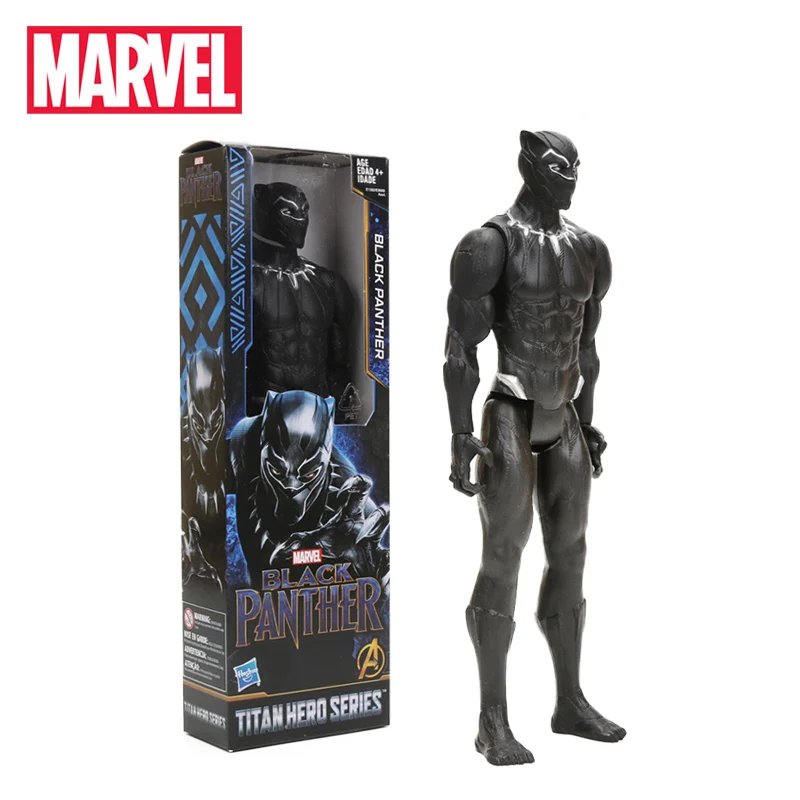 30 см Черная пантера ПВХ фигурка титановый герой серия Marvel игрушки Мстители