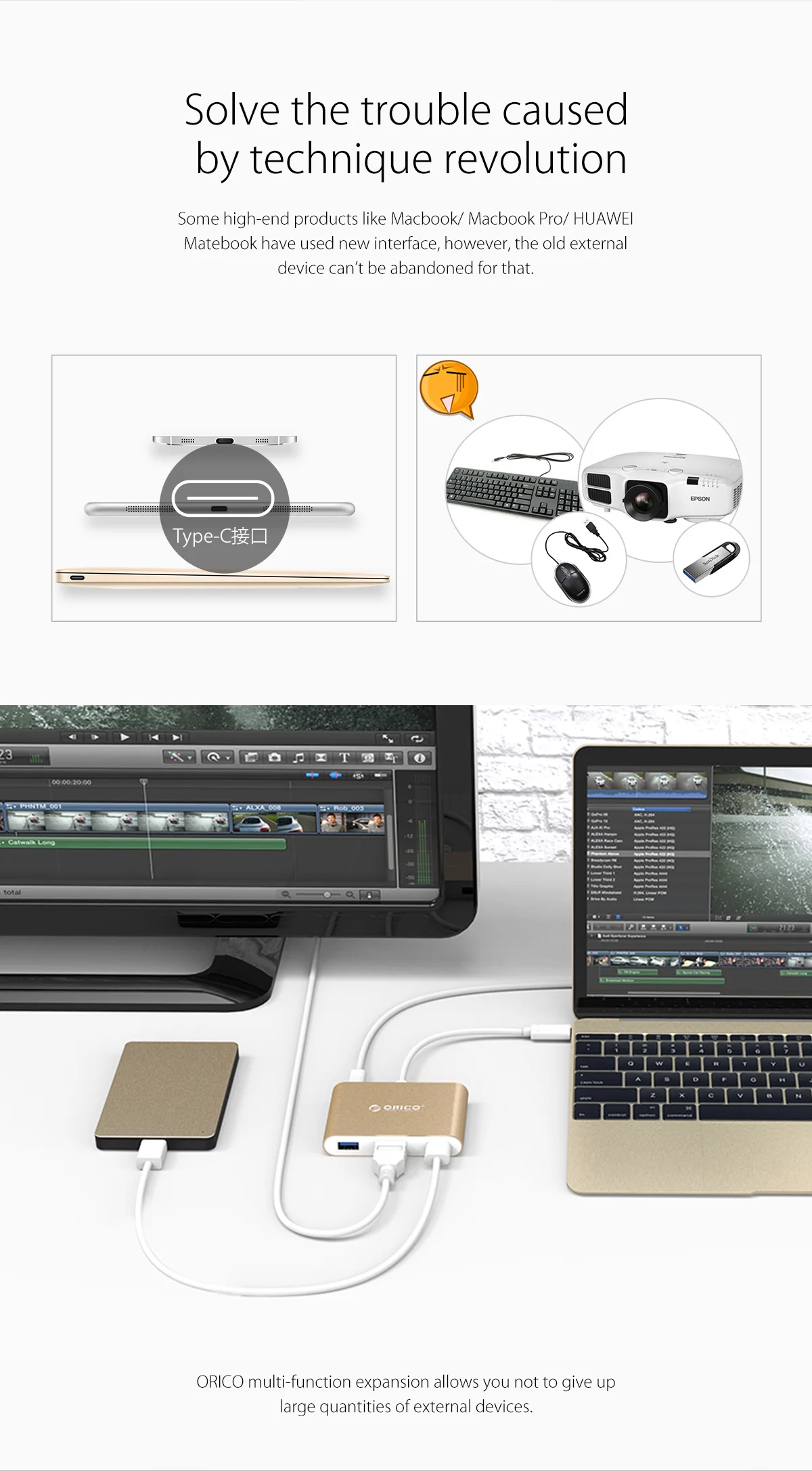 Usb type-C hdmi-кабель, адаптер 4K Ultra HD USB C HDMI для MacBook, с ПК с источником питания 5-20 V, RCH3A