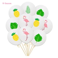 8 season flamingo balloon high quality 12inch latex flamingo pineapple helium balon jungle party table decorations balloons