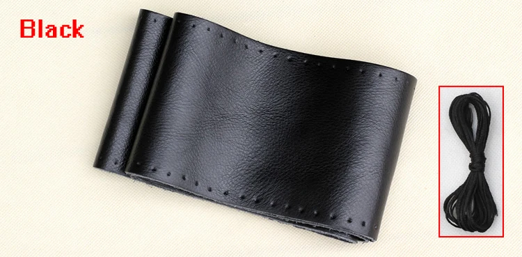 Бесплатная доставка Высокое качество Натуральная кожа Чехол рулевого колеса