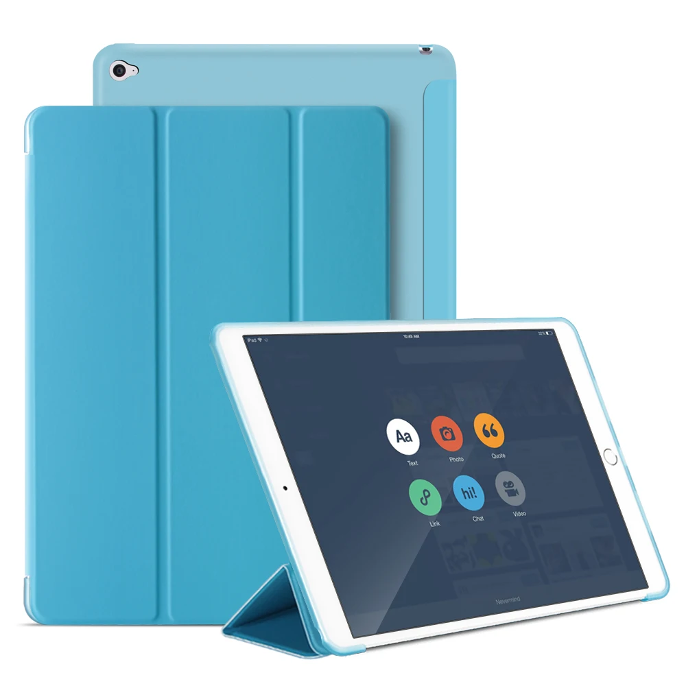 Для iPad Air 2, чехол, GOLP ультра тонкий из искусственной кожи чехол-книжка мягкие чехлы из ТПУ задний Чехол Smart Cover Чехол для iPad Air 2